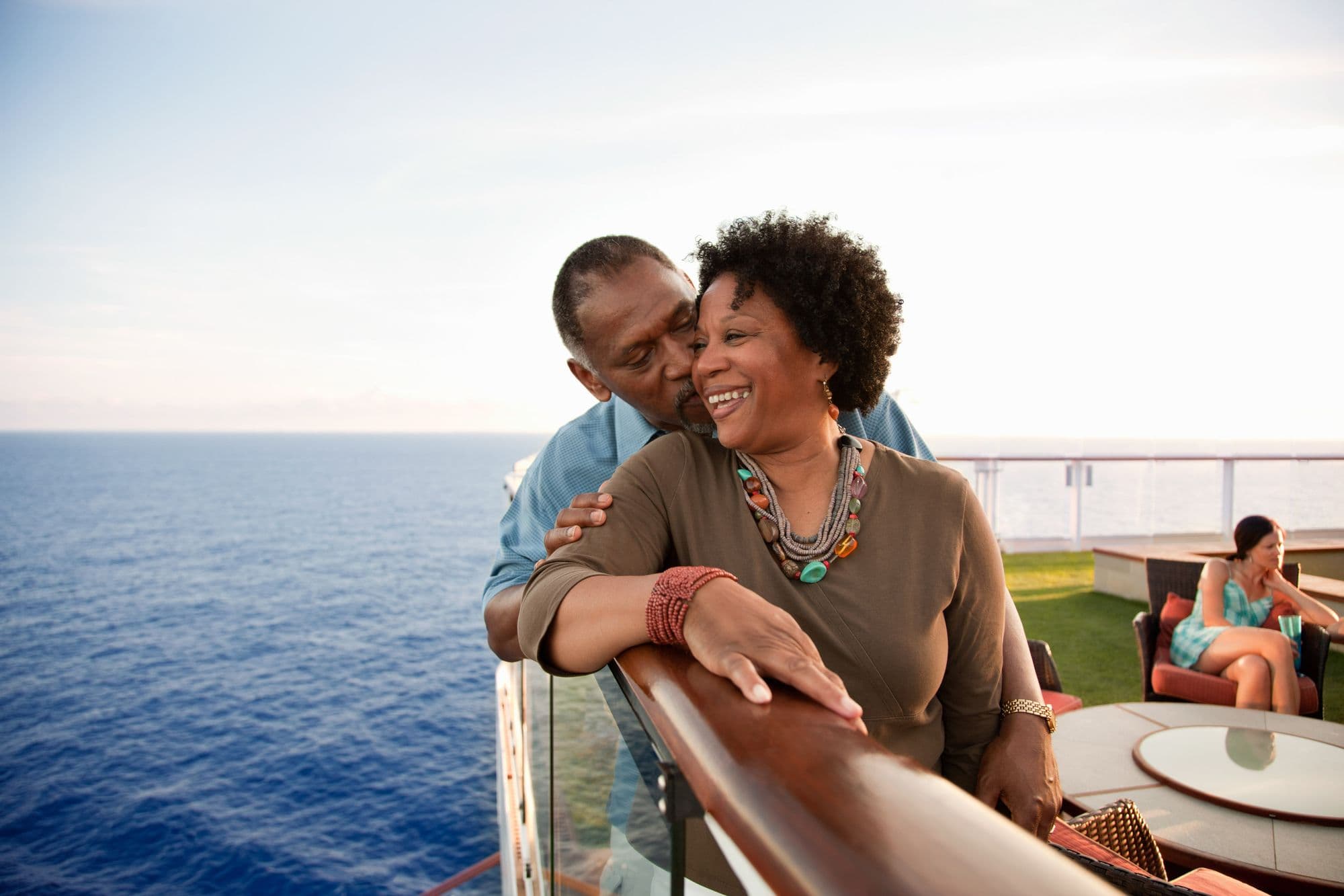 Older adults on a cruise ship